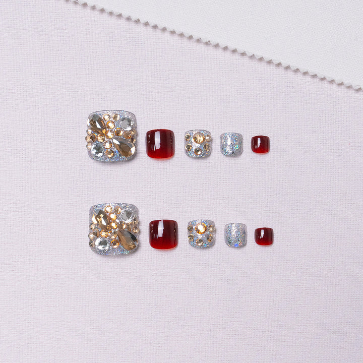 Dekorative Strass-Pediküre 1791110397