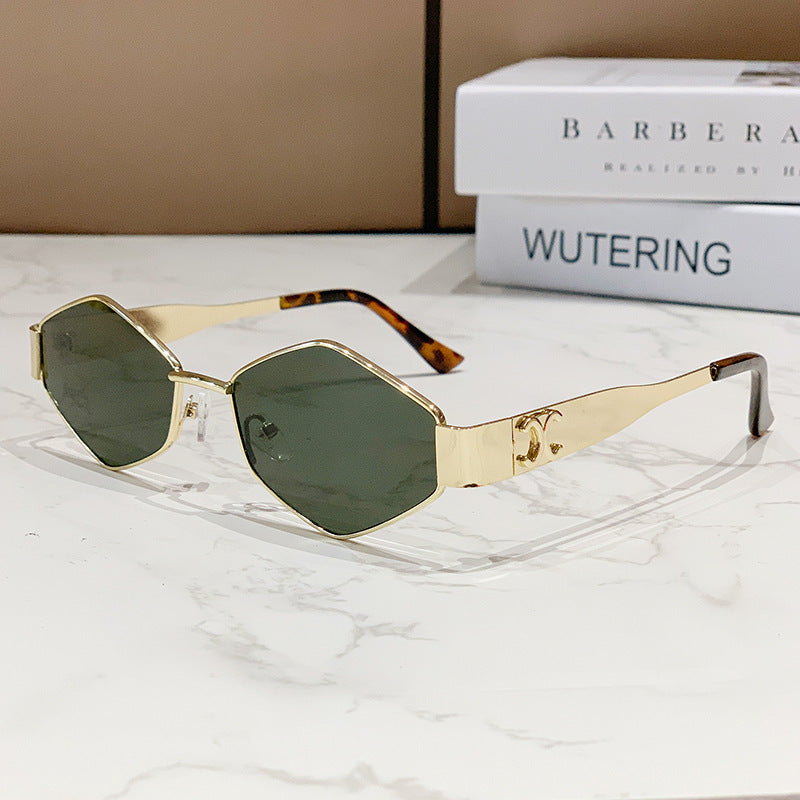 Damen geometrische Cat-Eye Sonnenbrille Karnz
