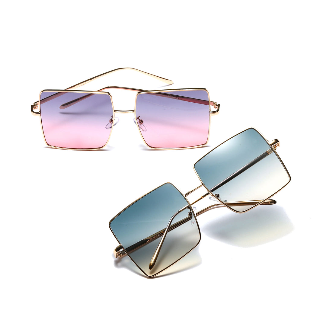 Damen Square Sonnenbrille mit einer eleganten Rahmenkonstruktion Karnz