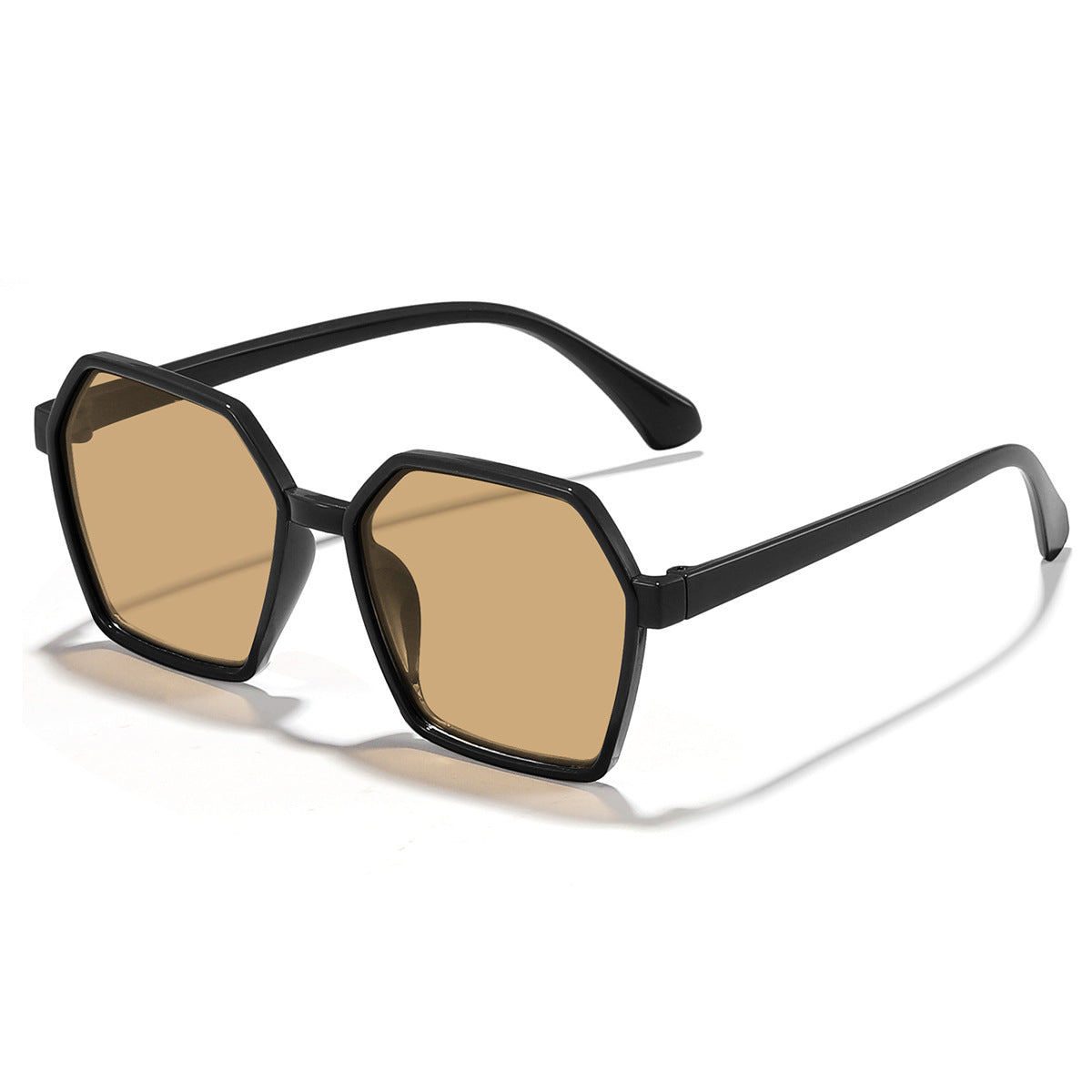 Damen elegante Sonnenbrille im modernen Hexagon-Design Karnz