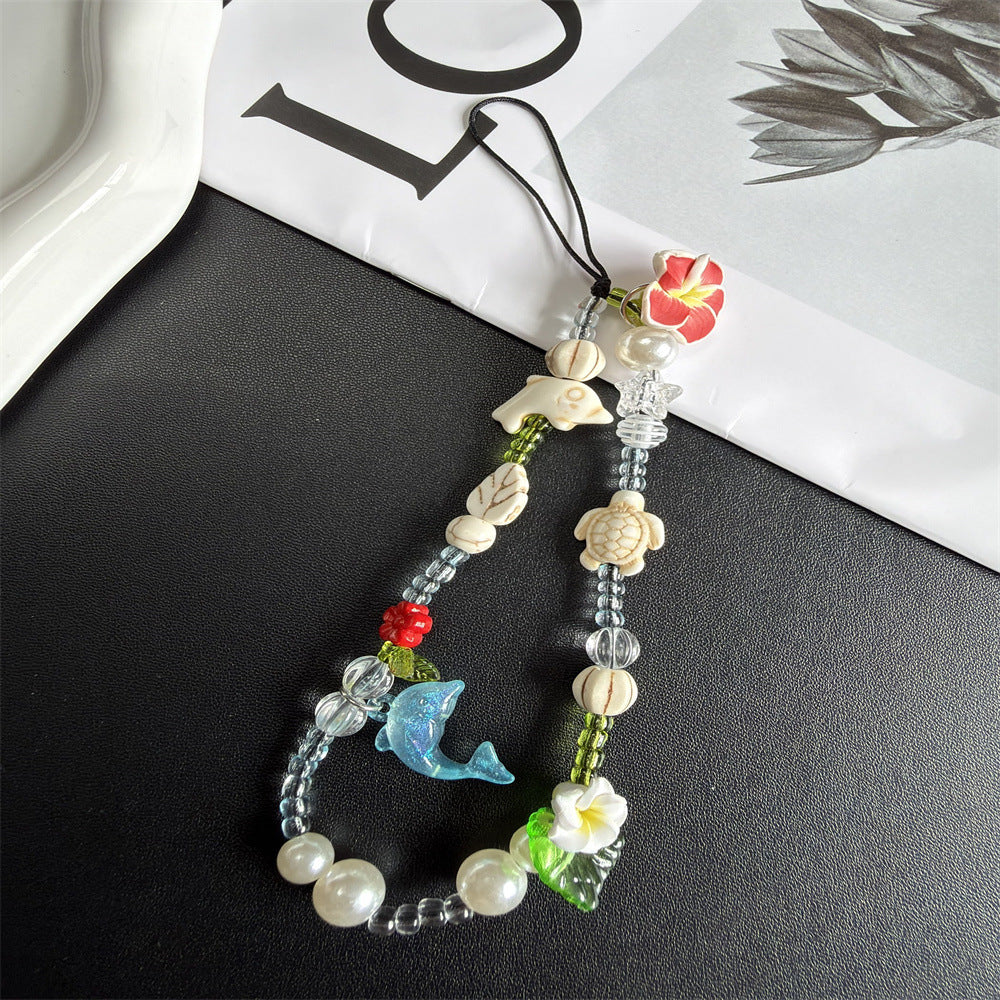Handgemachter, von der Natur inspirierter, beaded Brillenhalter Karnz
