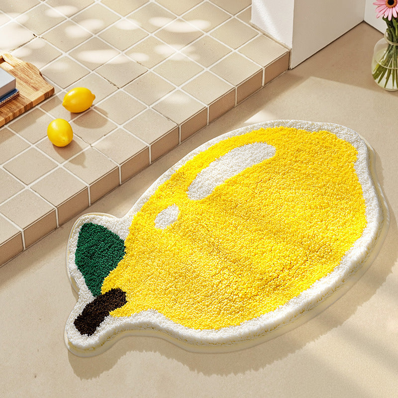 Dekorativer Zitronenförmiger Teppich für die Home Decor