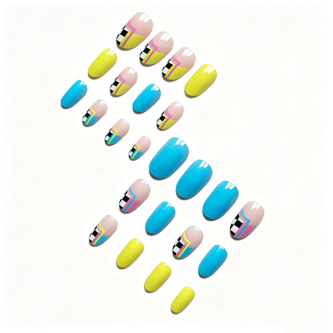 Kreatives abstraktes Nageldesign