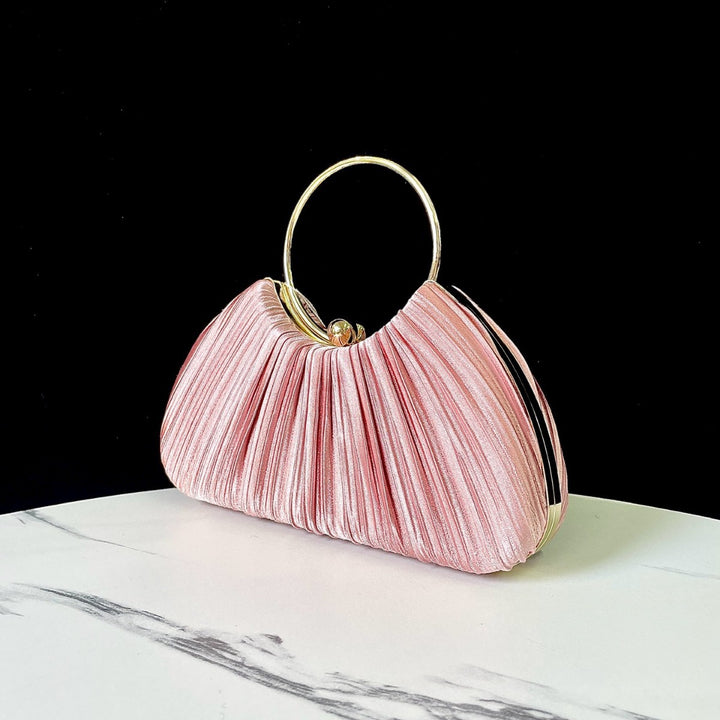 Faltbare Abendhandtasche mit Metallring