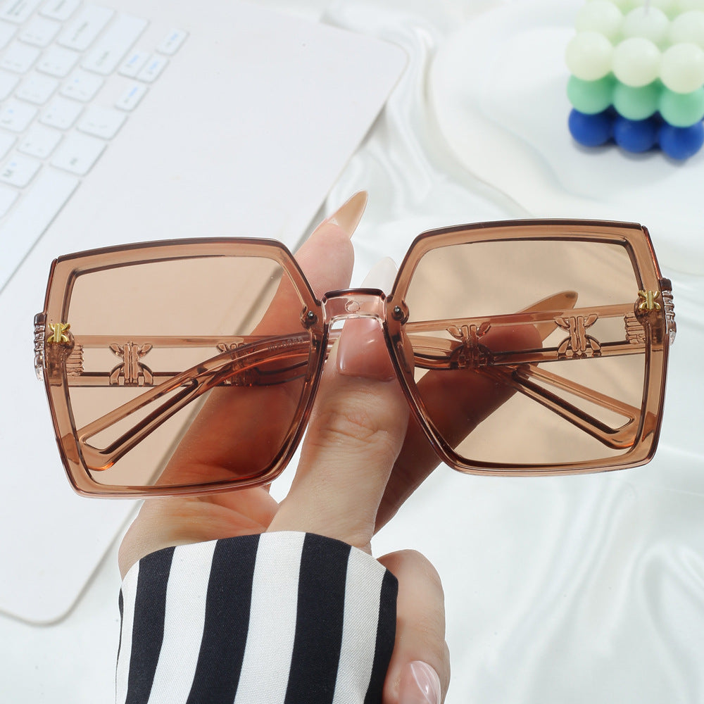 Damen stylische oversized Sonnenbrille Karnz