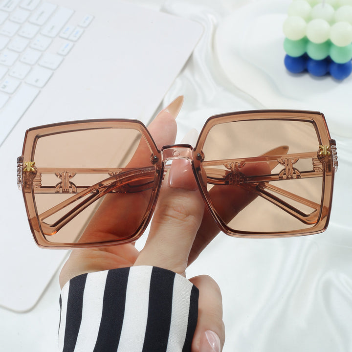 Damen stylische oversized Sonnenbrille Karnz