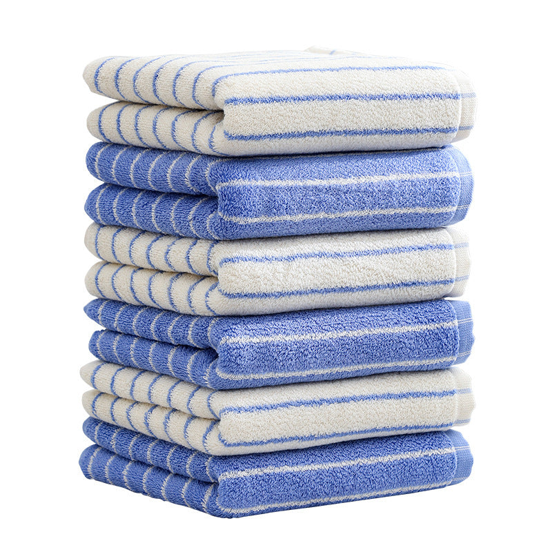 Damen Elegantes Frottee Badetuch mit Streifenmuster Karnz