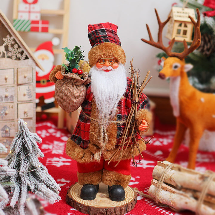 Nostalgische Weihnachtsmann Dekoration Karnz