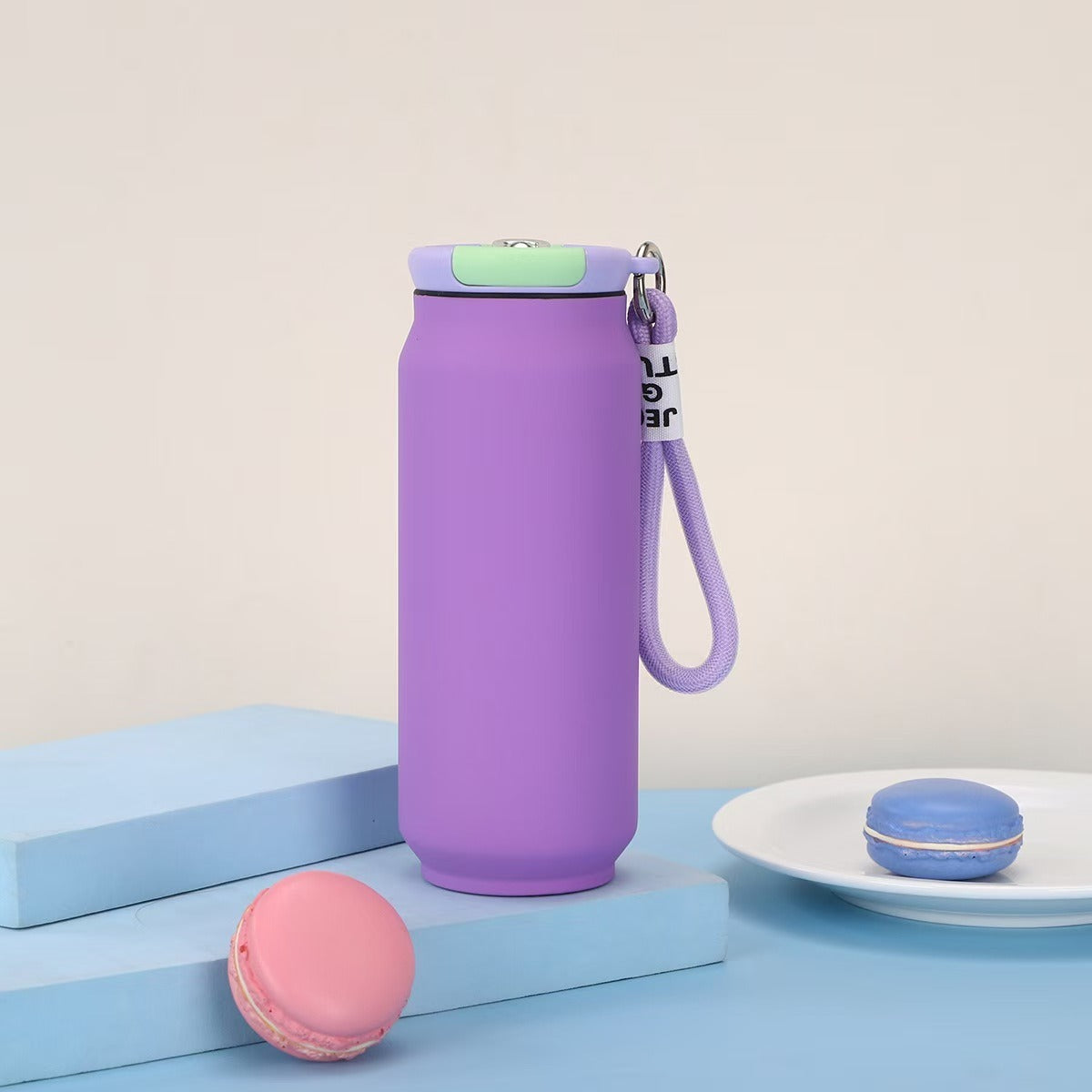 Damen isolierte Wasserflasche mit praktischem Tragegriff Karnz