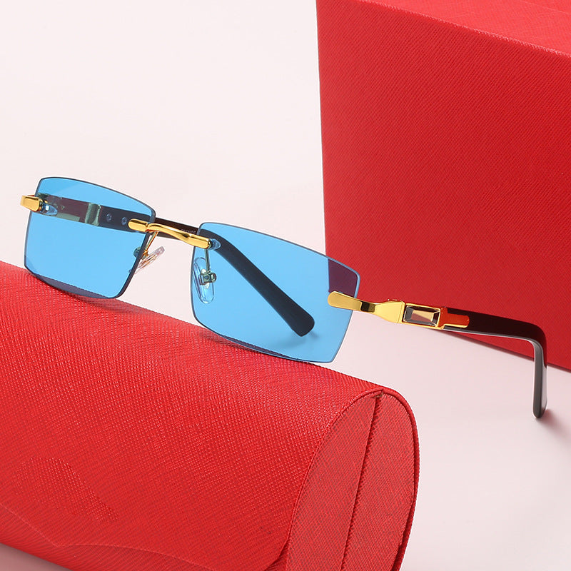 Damen modische Rechteck Sonnenbrille Karnz