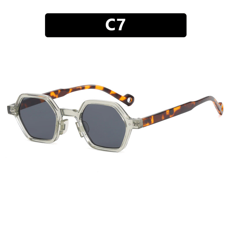 Damen hexagonale Sonnenbrille im modernen Design mit schützenden Gläsern Karnz