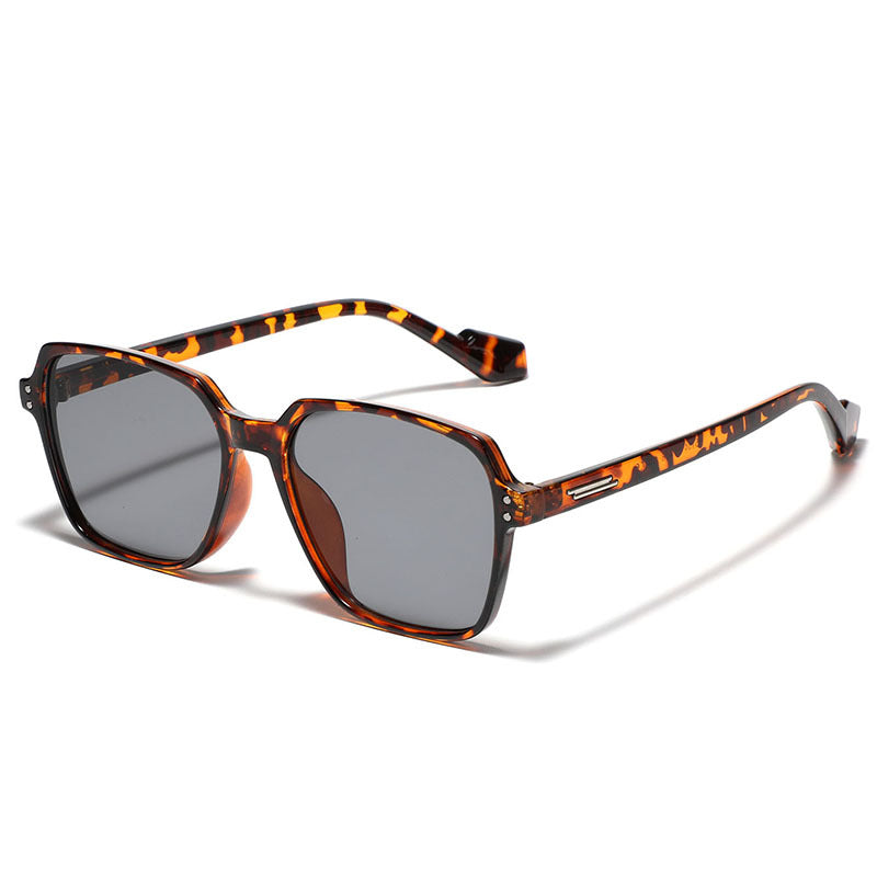 Damen quadratische Sonnenbrille mit modischem Kunststoffrahmen und polarisierten Gläsern Karnz