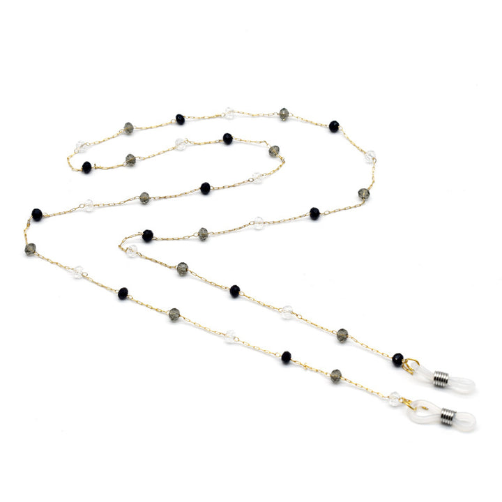 Elegante Perlen Brillen Kette Karnz