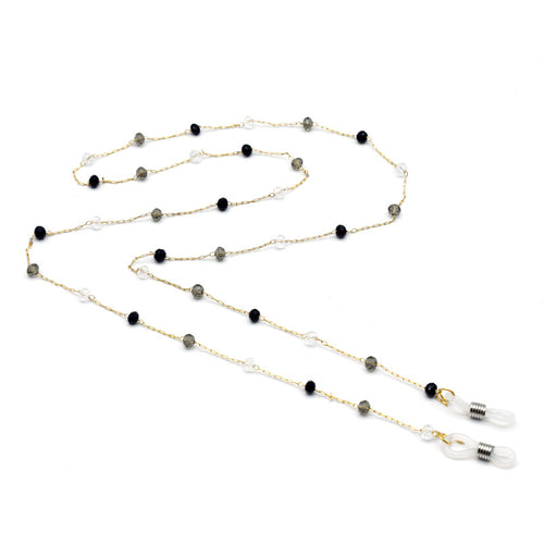 Elegante Perlen Brillen Kette Karnz