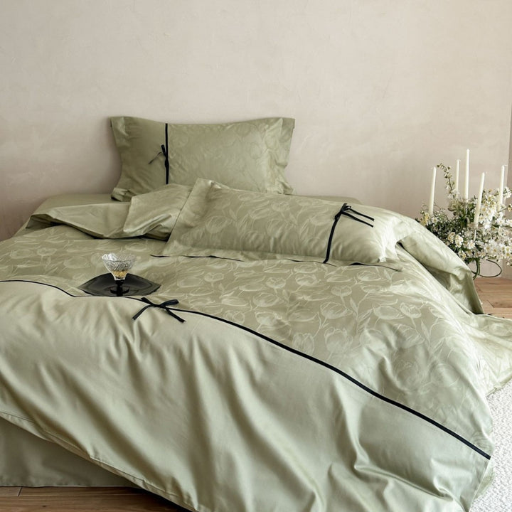 Dekorativer Jacquard Bettbezug Set