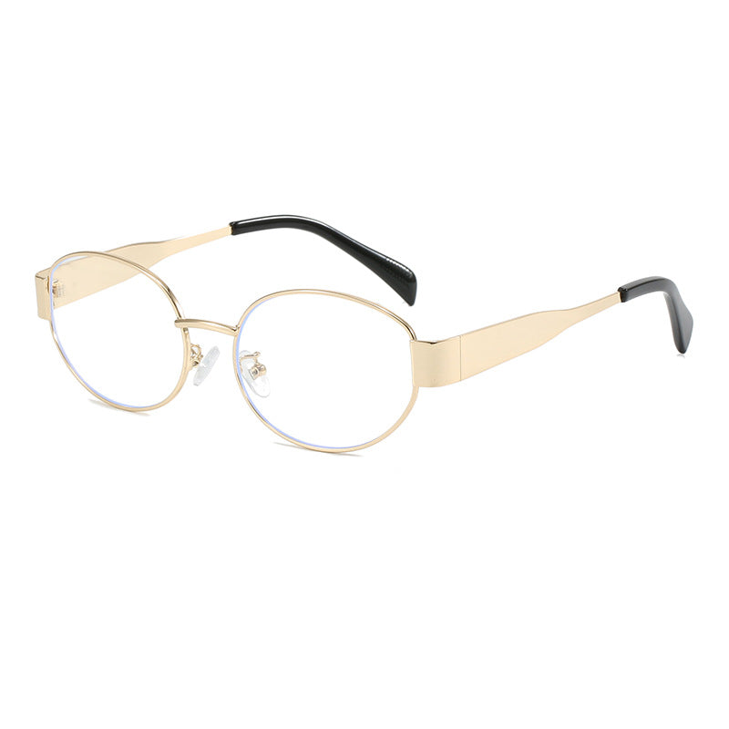Ovalförmige Sonnenbrille mit Elegantem Metallrahmen Karnz