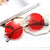 Damen Modische Brille mit verspieltem Wellenrahmen Karnz