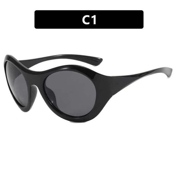 Damen Retro-inspirierte Sonnenbrille mit oversized Rahmen und schützenden Gläsern Karnz