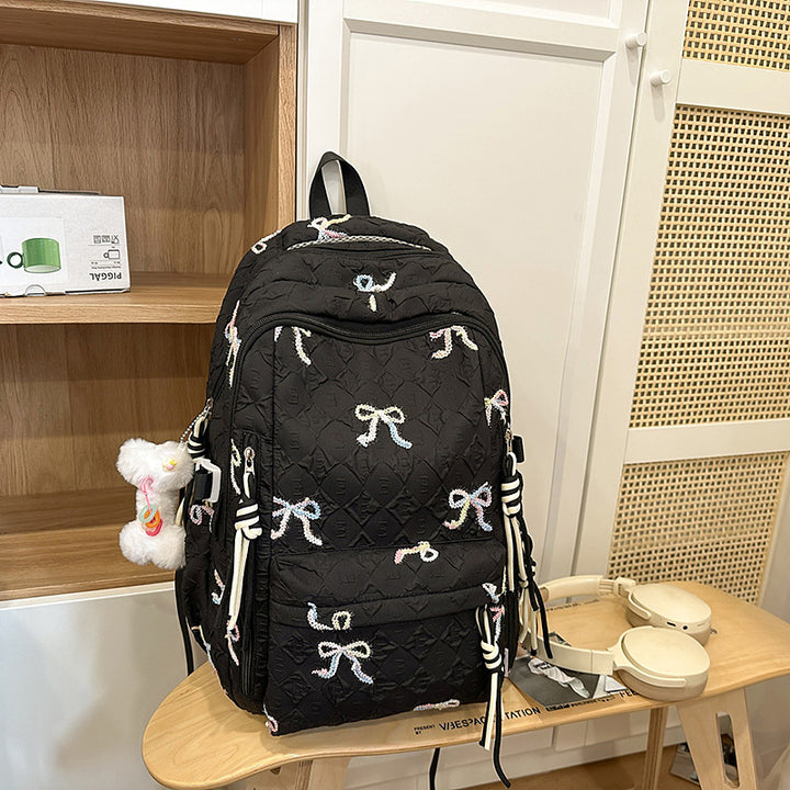Gepolsterter Rucksack mit Schleifen-Detail Karnz