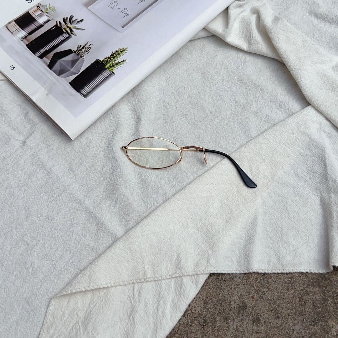 Retro-inspirierte ovale Rahmenbrille Karnz