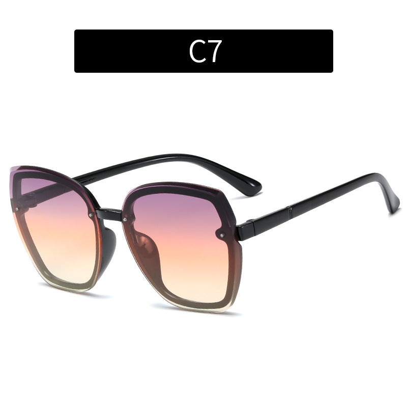 Oversized Schmetterlingssonnenbrille