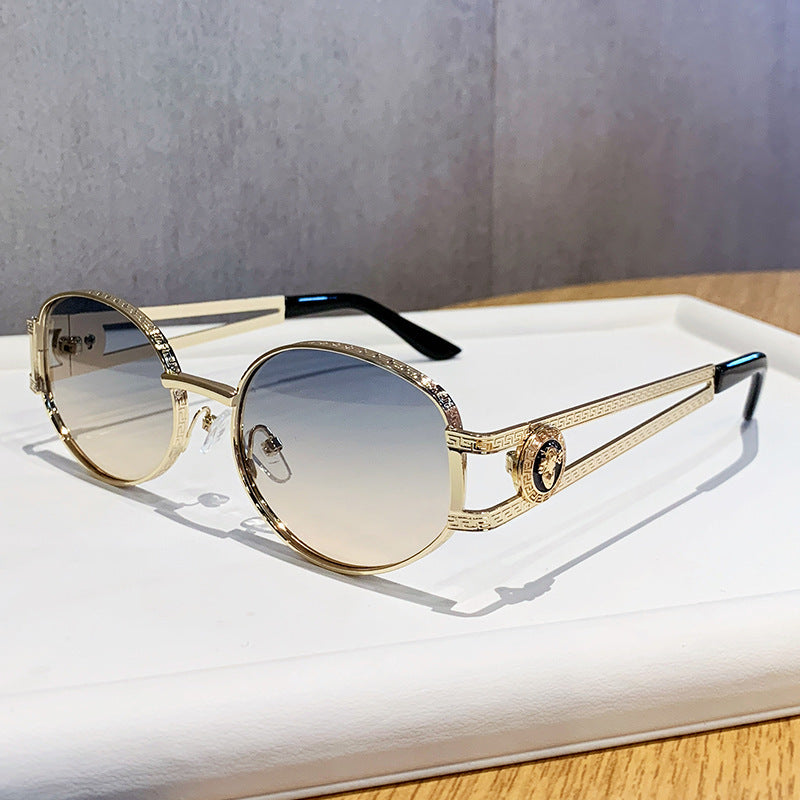 Damen elegante Sonnenbrille mit luxuriösem Rahmen und filigranem Design Karnz
