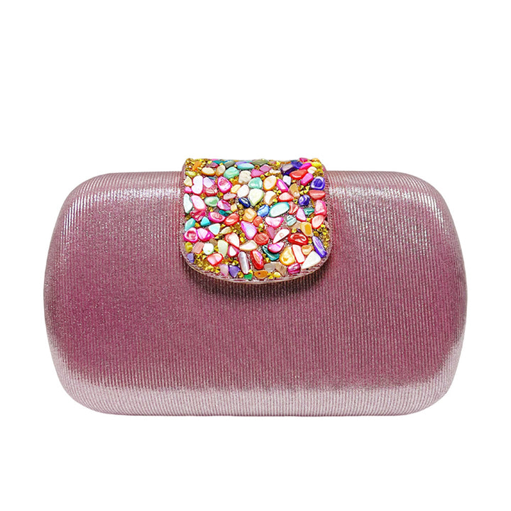 Strass-dekorierte Abend-Clutch