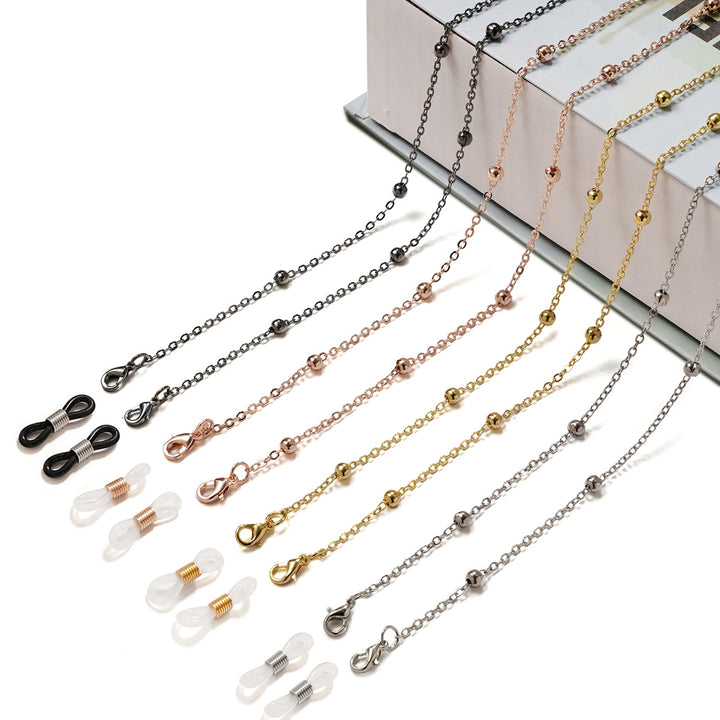 Premium Gold Beaded Brillen Kette Karnz