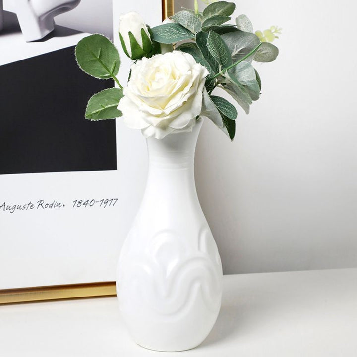 Elegante Texturierte Dekorative Blumenvase Karnz