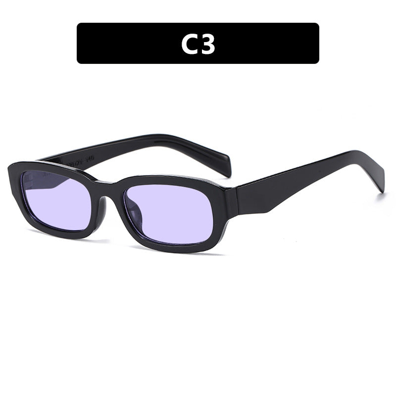 Damen modische Sonnenbrille mit stilvollem, rechteckigem Rahmen Karnz