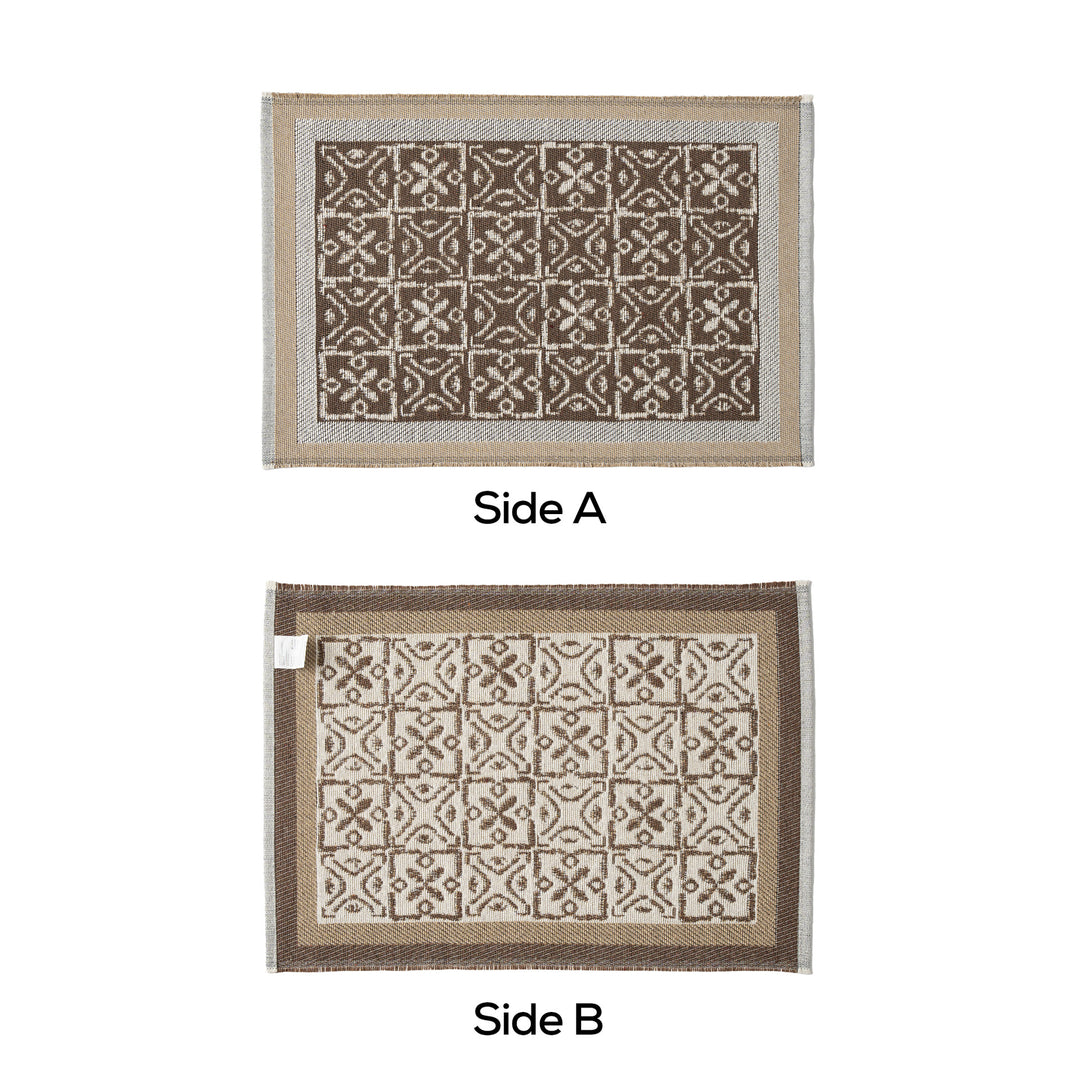 Wendbarer Jacquard-Schal mit ornamentaler Webstruktur Karnz