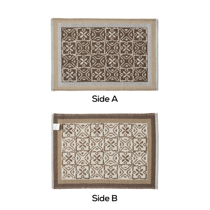 Wendbarer Jacquard-Schal mit ornamentaler Webstruktur Karnz