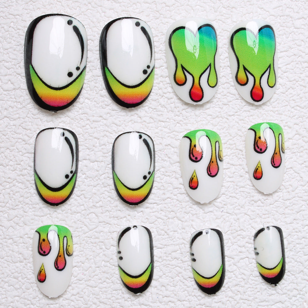 Künstlerische abstrakte Nagelkunst Karnz