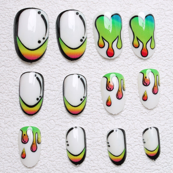 Künstlerische abstrakte Nagelkunst Karnz