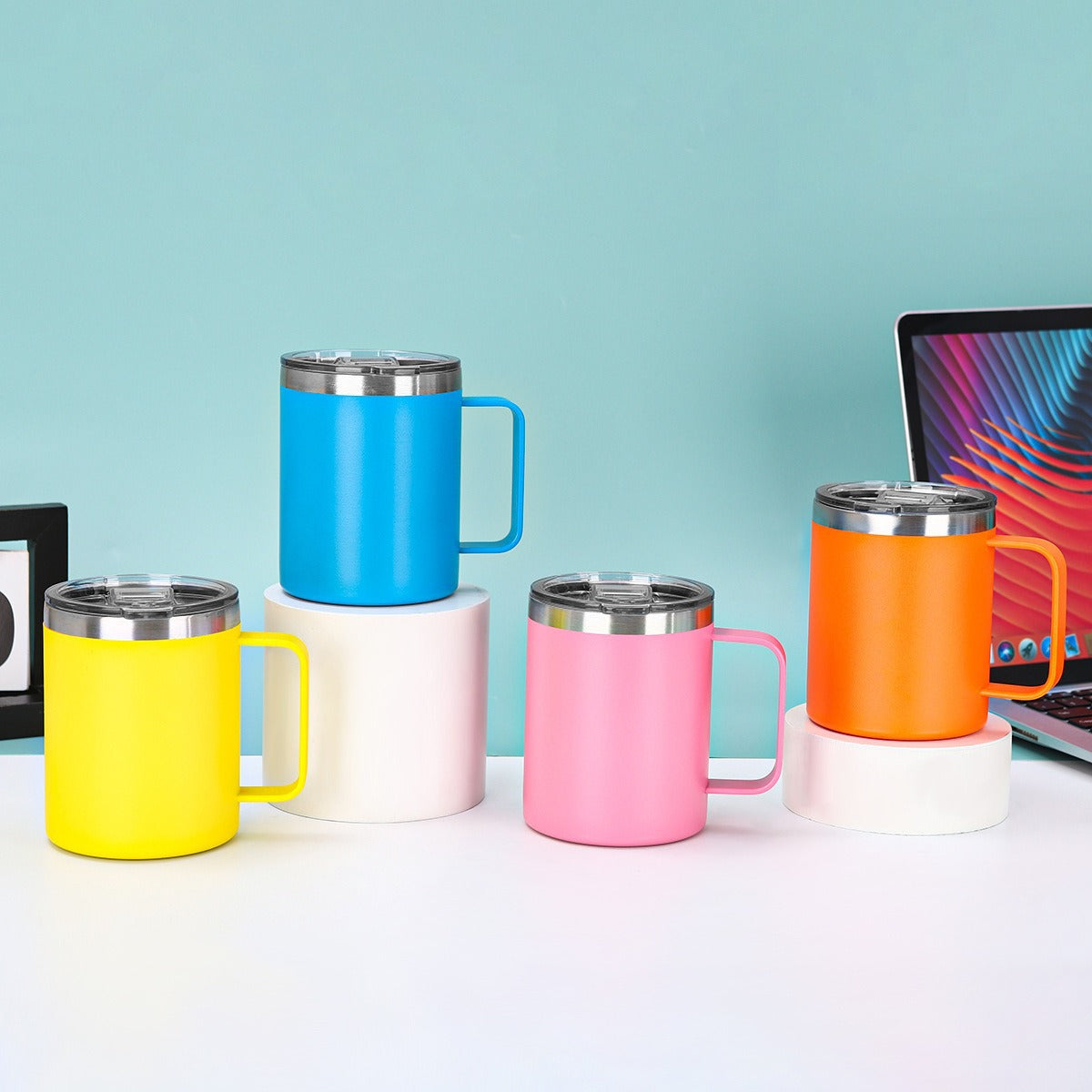 Damen isolierter Kaffee-Genussbecher mit ergonomischem Griff Karnz