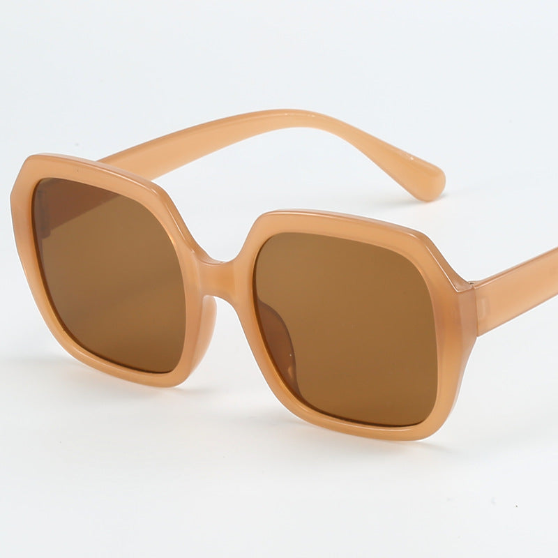 Damen Modische Oversized-Sonnenbrille mit extravaganten Leopardendetails Karnz