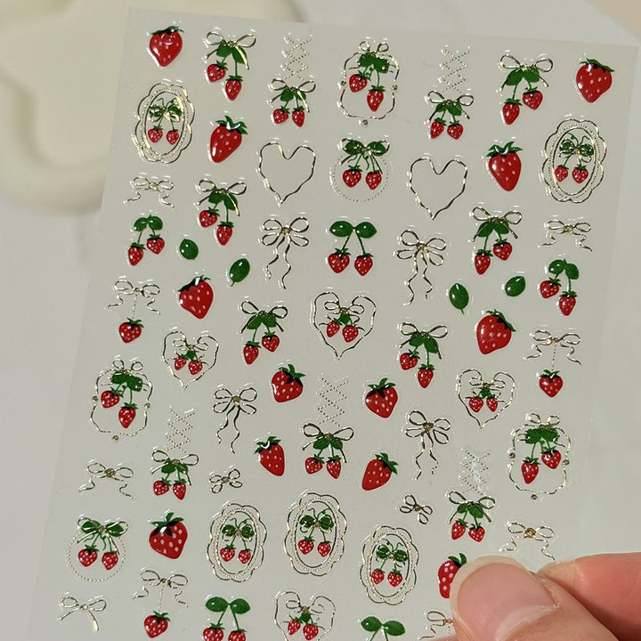 Floral Art Design Nagelaufkleber