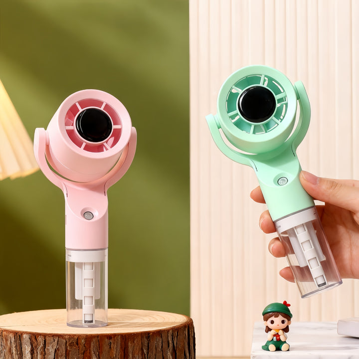 Damen Tragbarer USB-Standventilator mit kreativer Sprühfunktion Karnz