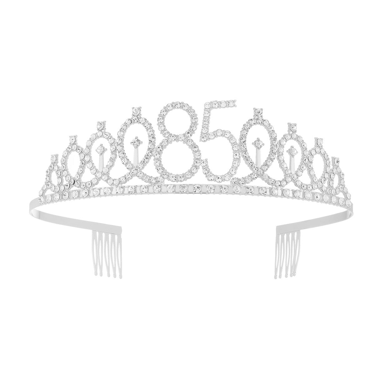 Damen Kristallverzierte Tiara mit elegantem Design Karnz