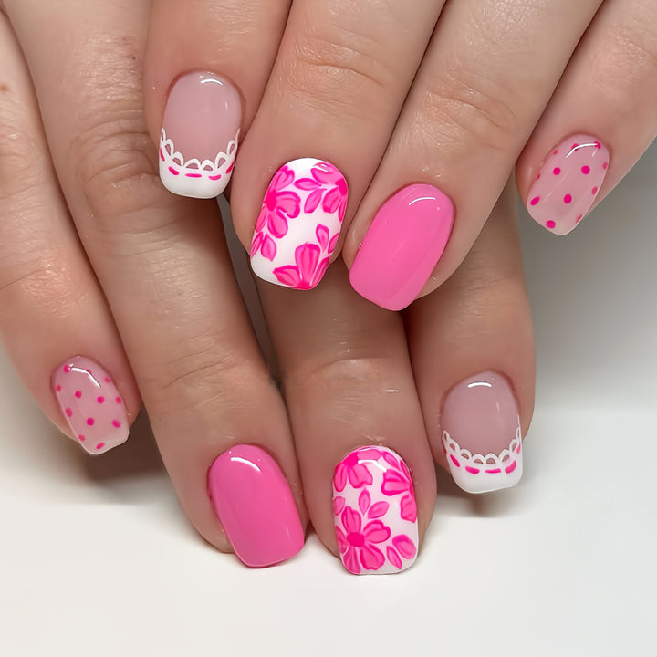 Saisonales thematisiertes Press-On-Nagelkunst-Set Karnz