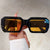 Damen oversized quadratische Sonnenbrille mit modernem Kunststoffrahmen Karnz