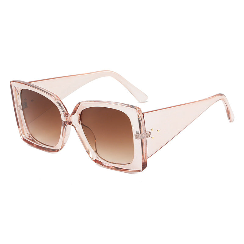 Damen Überdimensionierte Leo-Sonnenbrille Karnz