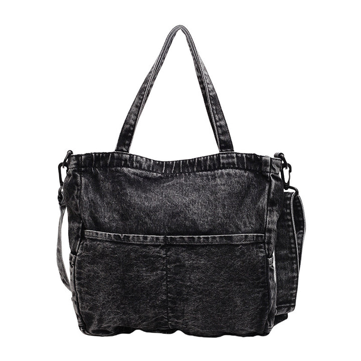 Premium Denim Schultertasche Karnz