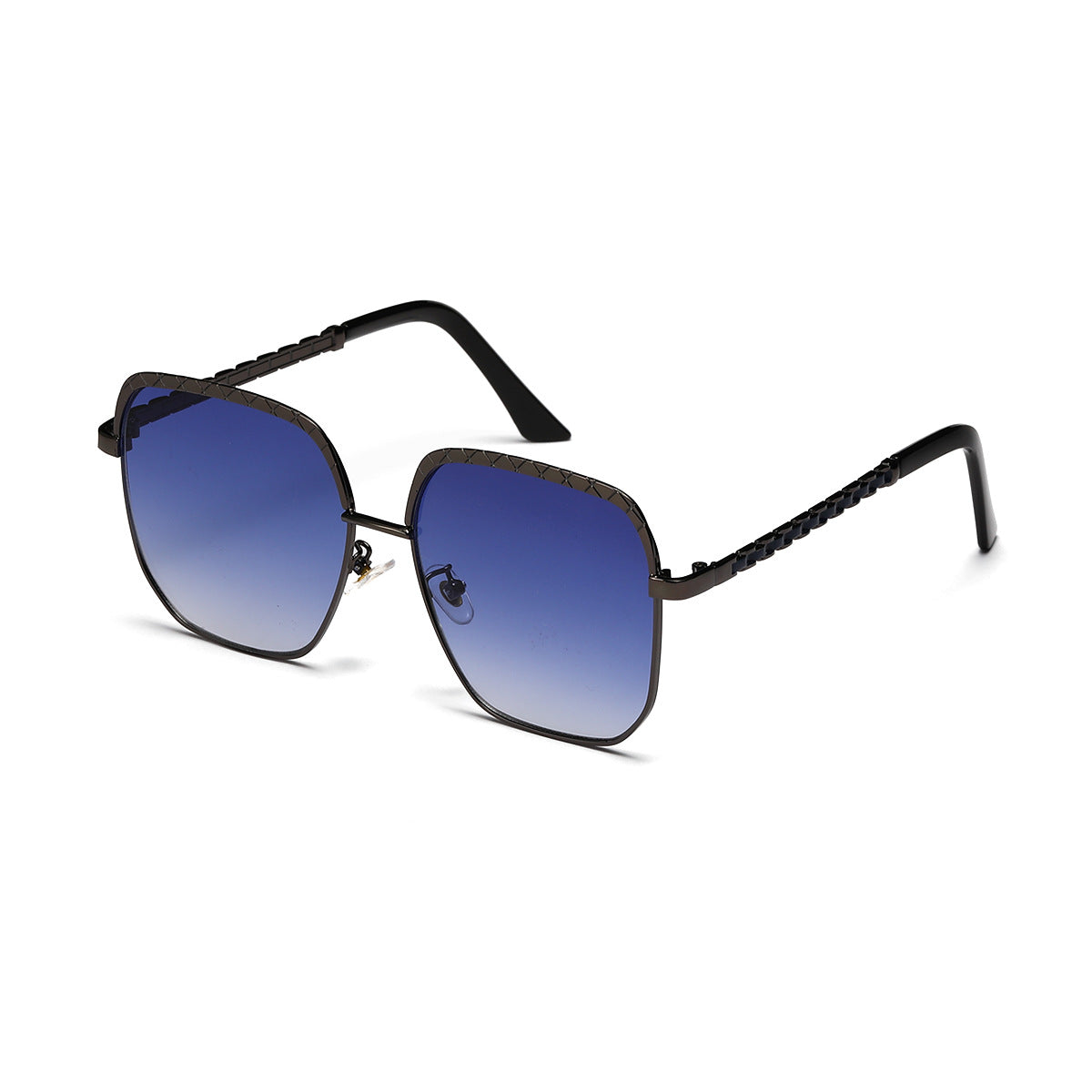 Damen modische oversized Sonnenbrille im geometrischen Design Karnz