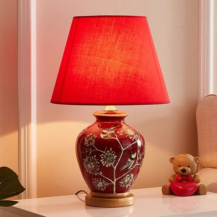 Elegante Keramik-Tischlampe