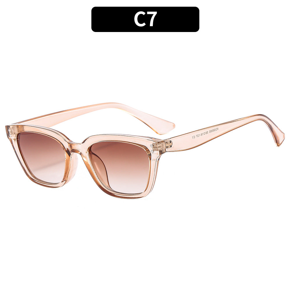 Moderne Retro Quadratische Sonnenbrille