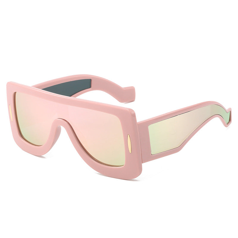 Damen futuristische Oversized Sonnenbrille Karnz