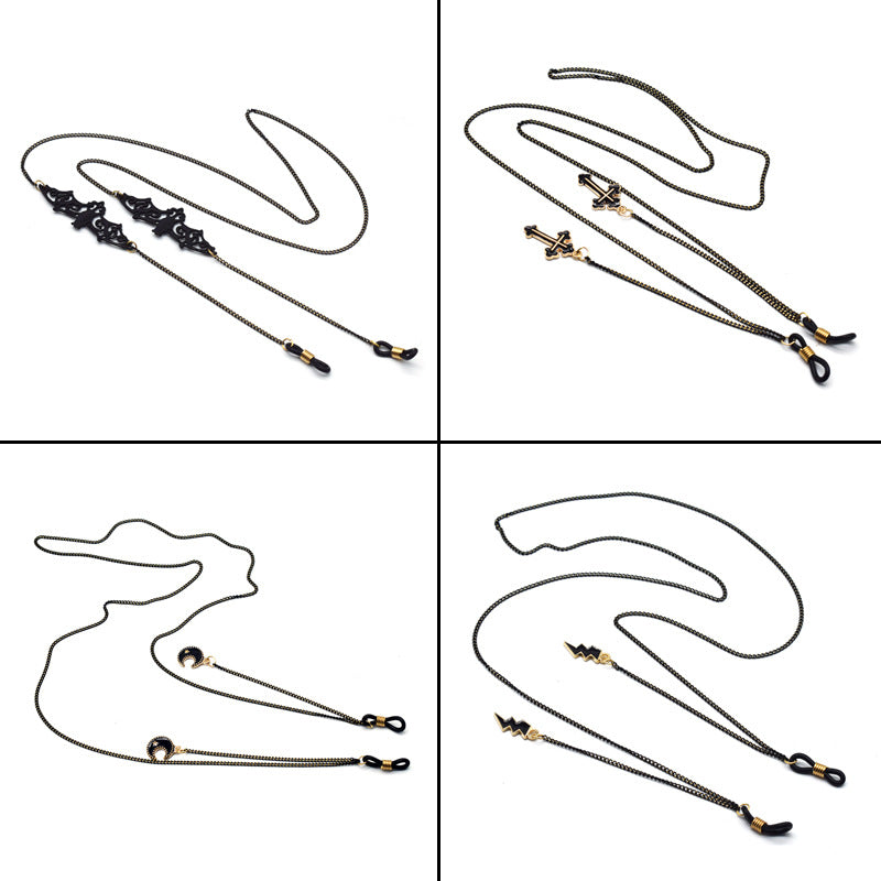 Stylische Statement Brillen Kette Karnz