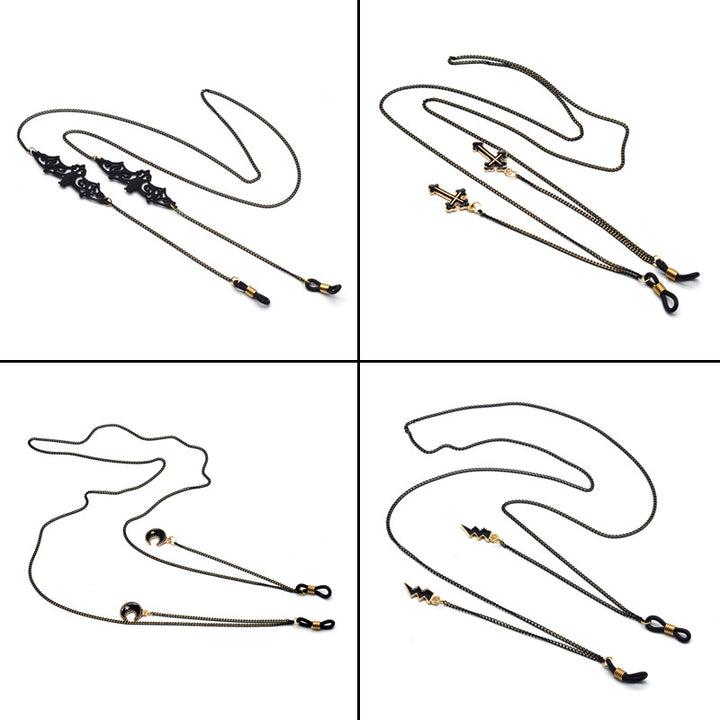 Stylische Statement Brillen Kette Karnz