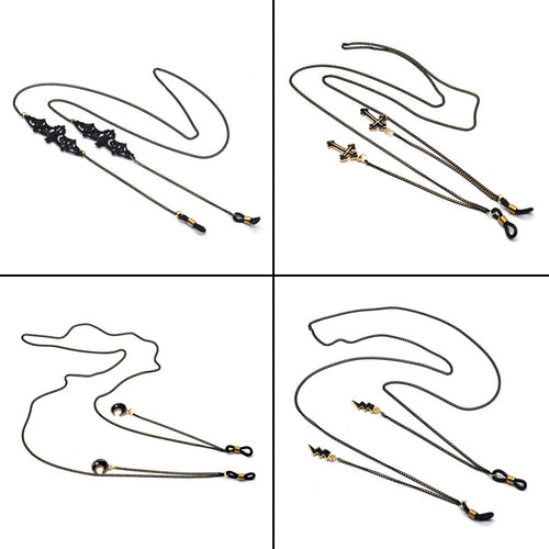 Stylische Statement Brillen Kette Karnz